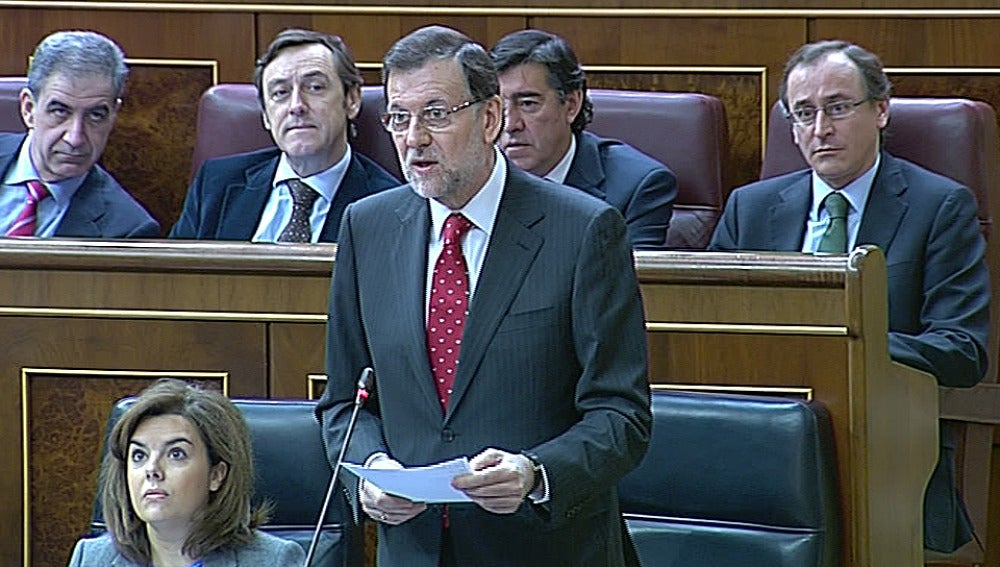 Rajoy en la sesión de control