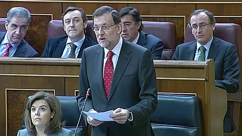 Rajoy en la sesión de control Rajoy en la sesión de control