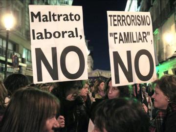 Manifestación en Madrid el pasado año con motivo del Día de la Mujer Trabajadora