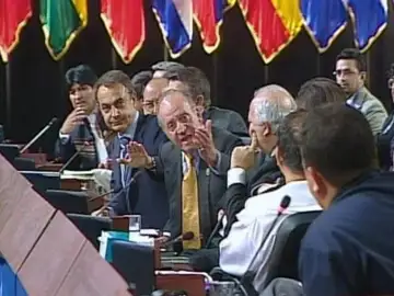 El Rey dice "¿Por qué no te callas?" a Hugo Chávez El Rey dice "¿Por qué no te callas?" a Hugo Chávez