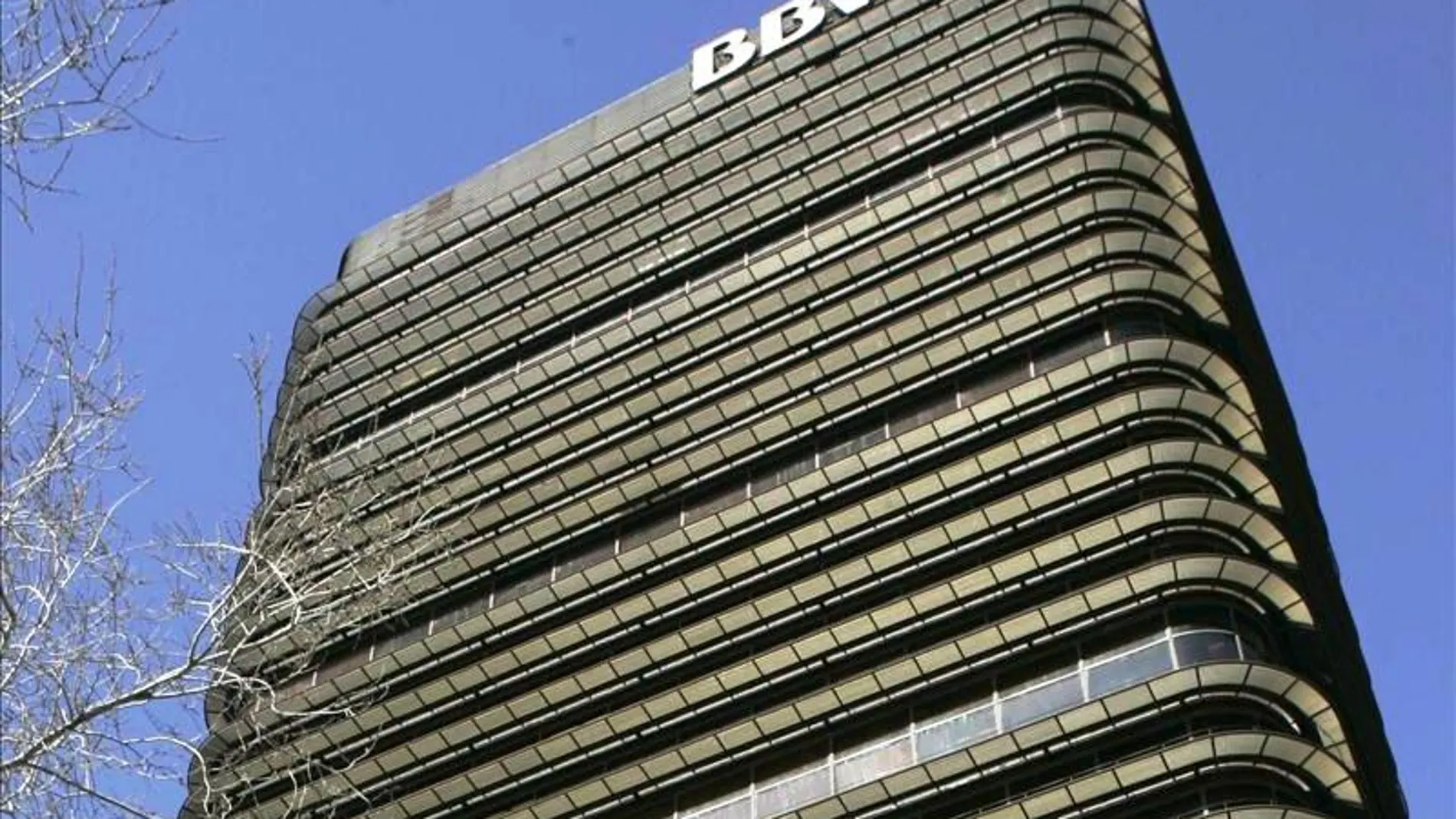 Imagen de la sede madrileña del BBVA Imagen de la sede madrileña del BBVA