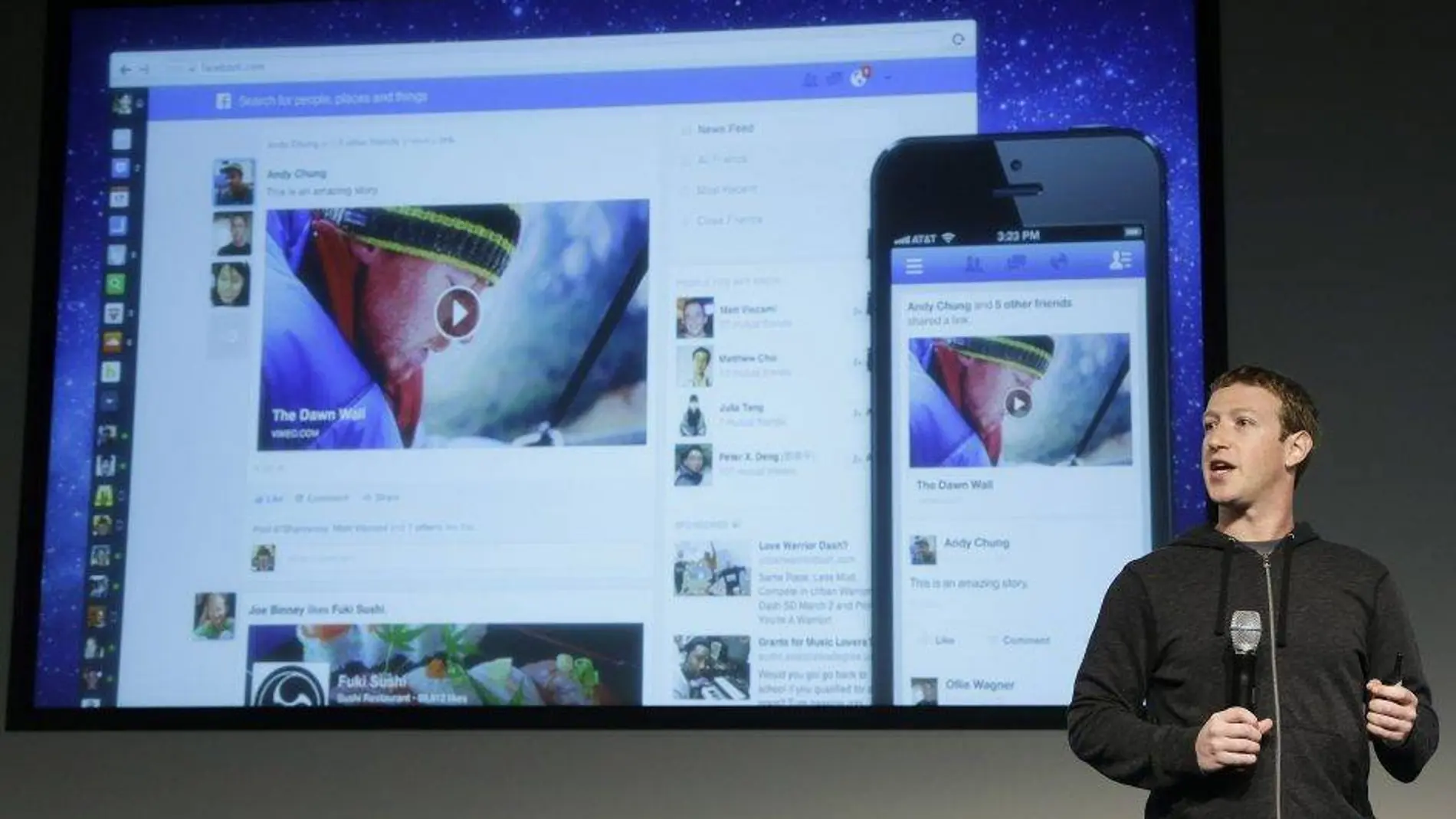 Mark Zuckerberg presenta el nuevo diseño de Facebook Mark Zuckerberg presenta el nuevo diseño de Facebook