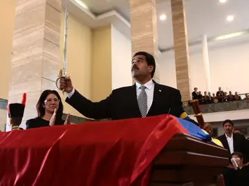 Maduro, en la despedida a Chávez Maduro, en la despedida a Chávez