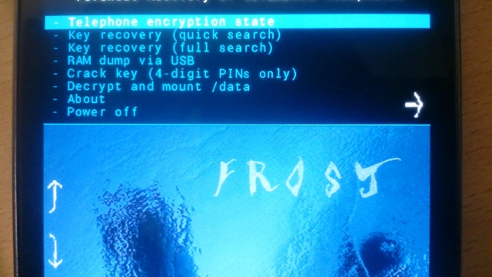 Interfaz de usuario de 'Frost' Interfaz de usuario de 'Frost'