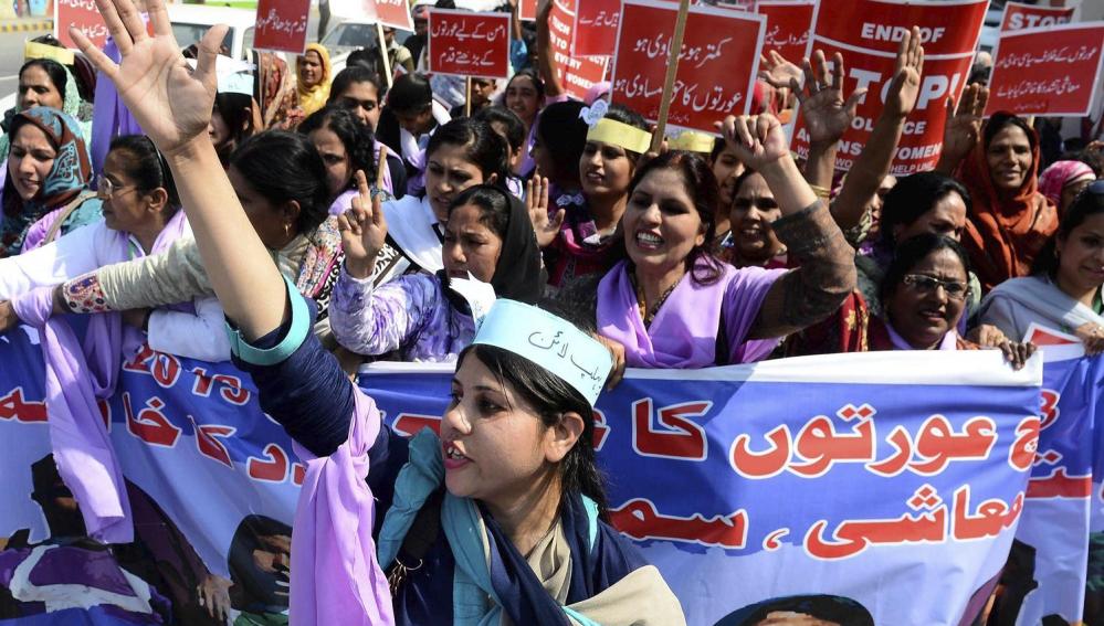 Manifestación en Pakistán