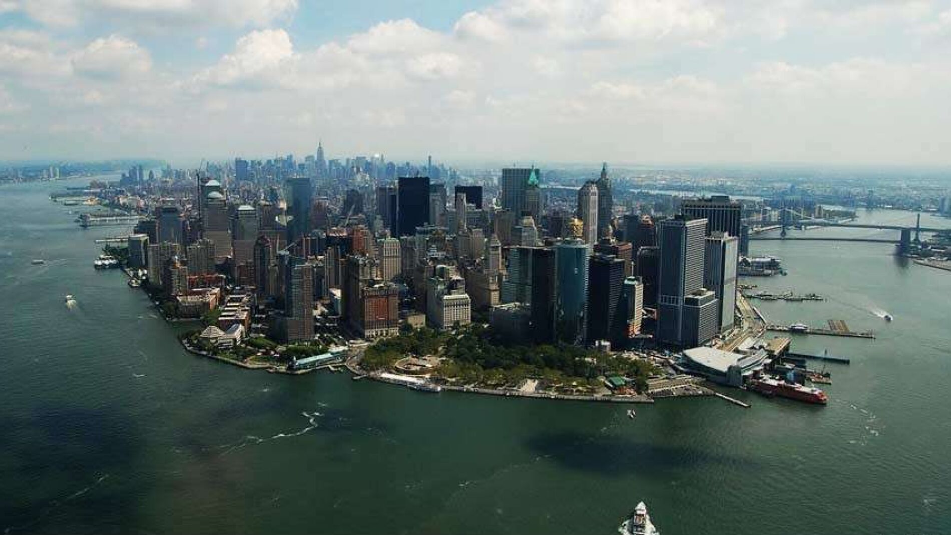 Vista a&eacute;rea de Manhattan