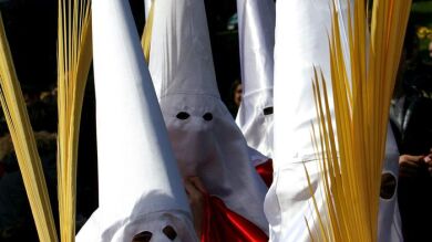 Ramos, burros y tambores en las primeras procesiones de la Semana Santa