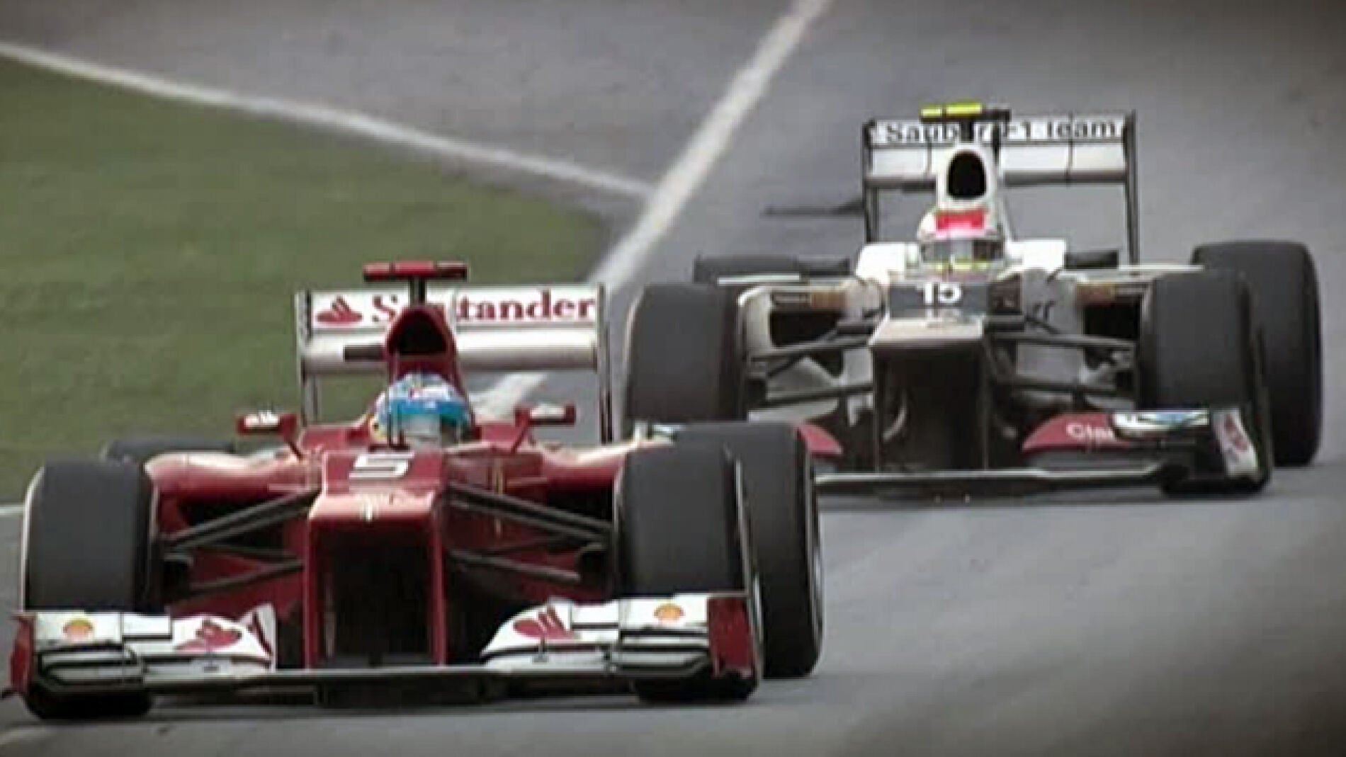 Alonso contra P&eacute;rez en el GP de Malasia 2012