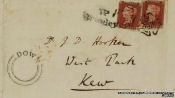 Carta de Darwin para el botánico Joseph Hooker.