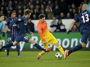 Leo Messi, durante una acción en el partido ante el PSG