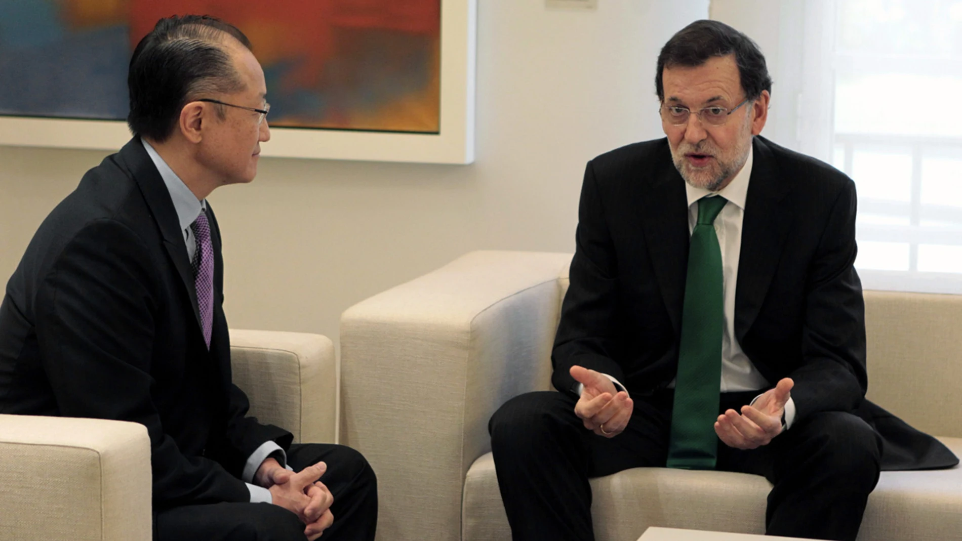 Rajoy recibe al presidente del Banco Mundial Rajoy recibe al presidente del Banco Mundial