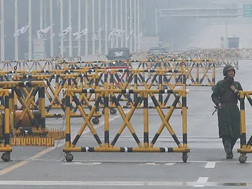 Un soldado cerca de la frontera en Paju, a unos 50 kilómetros de Seúl Un soldado cerca de la frontera en Paju, a unos 50 kilómetros de Seúl