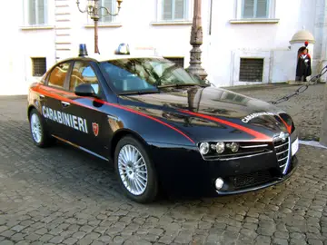 Un coche de los carabinieri Un coche de los carabinieri