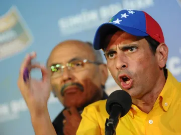 Capriles tras conocer los resultados electorales Capriles tras conocer los resultados electorales