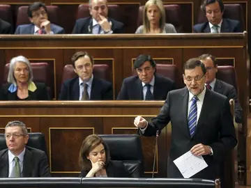 El presidente del Gobierno, Mariano Rajoy, en el Congreso de los Diputados El presidente del Gobierno, Mariano Rajoy, en el Congreso de los Diputados