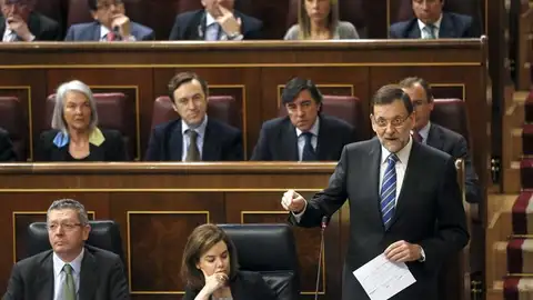 El presidente del Gobierno, Mariano Rajoy, en el Congreso de los Diputados El presidente del Gobierno, Mariano Rajoy, en el Congreso de los Diputados