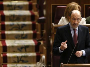 Rubalcaba, en el Congreso de los Diputados