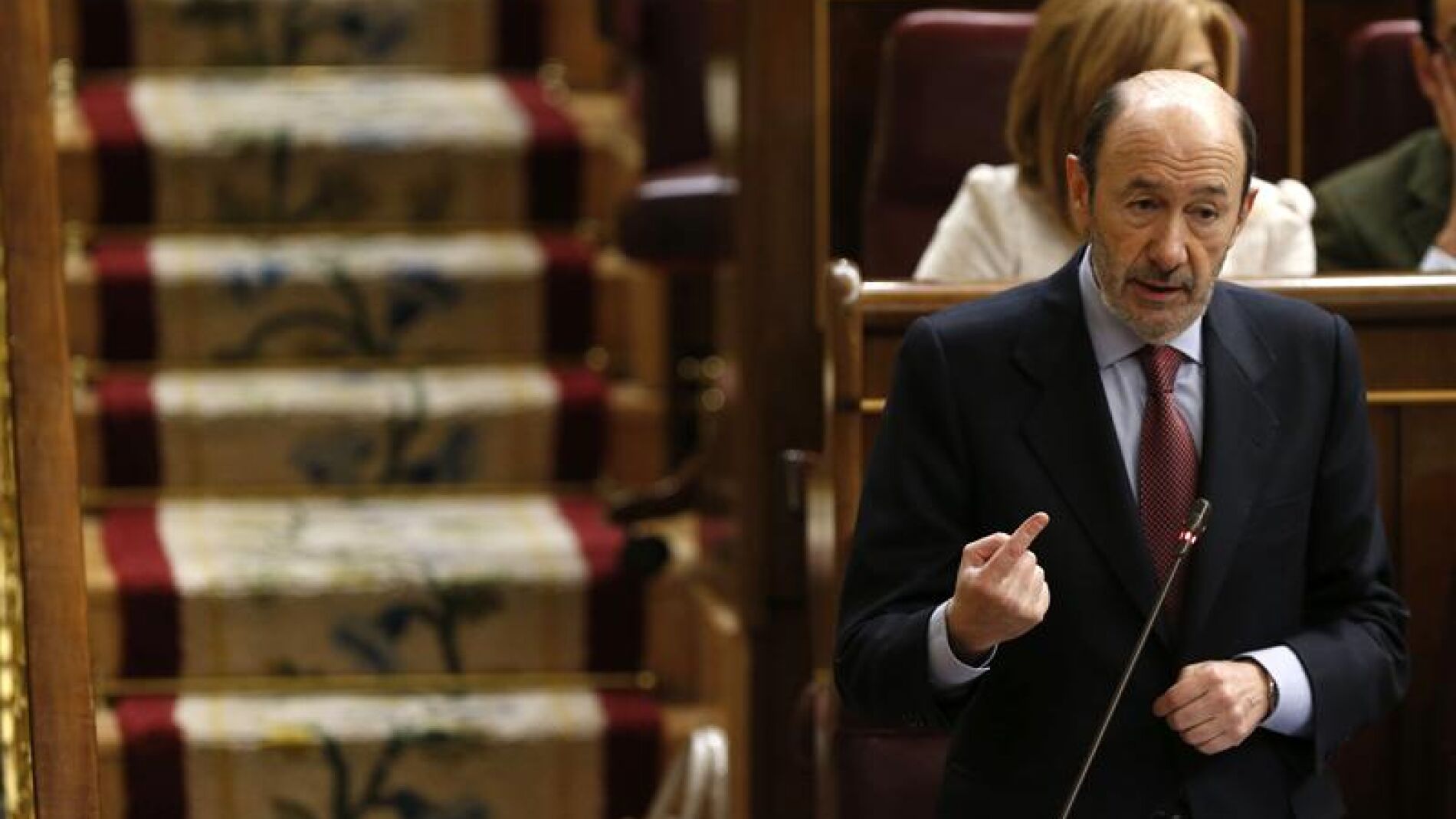 Rubalcaba, en el Congreso de los Diputados