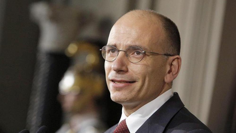 Enrico Letta,  primer ministro de Italia. 