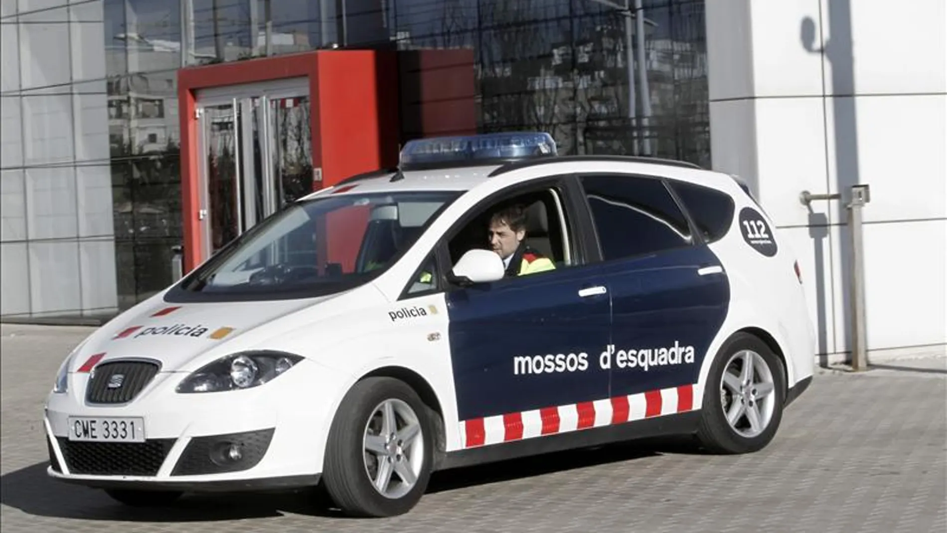 Un coche de los Mossos d'Esquadra en un suceso Un coche de los Mossos d'Esquadra en un suceso