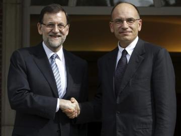 Mariano Rajoy y Enrico Letta