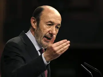 Rubalcaba, en el Pleno del Congreso Rubalcaba, en el Pleno del Congreso
