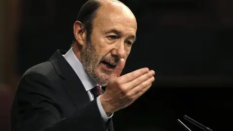 Rubalcaba, en el Pleno del Congreso Rubalcaba, en el Pleno del Congreso