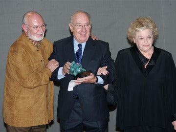 Pepe Ruiz, Alfredo Landa y Marisa Porcel durante los Premios Jubilo 2008