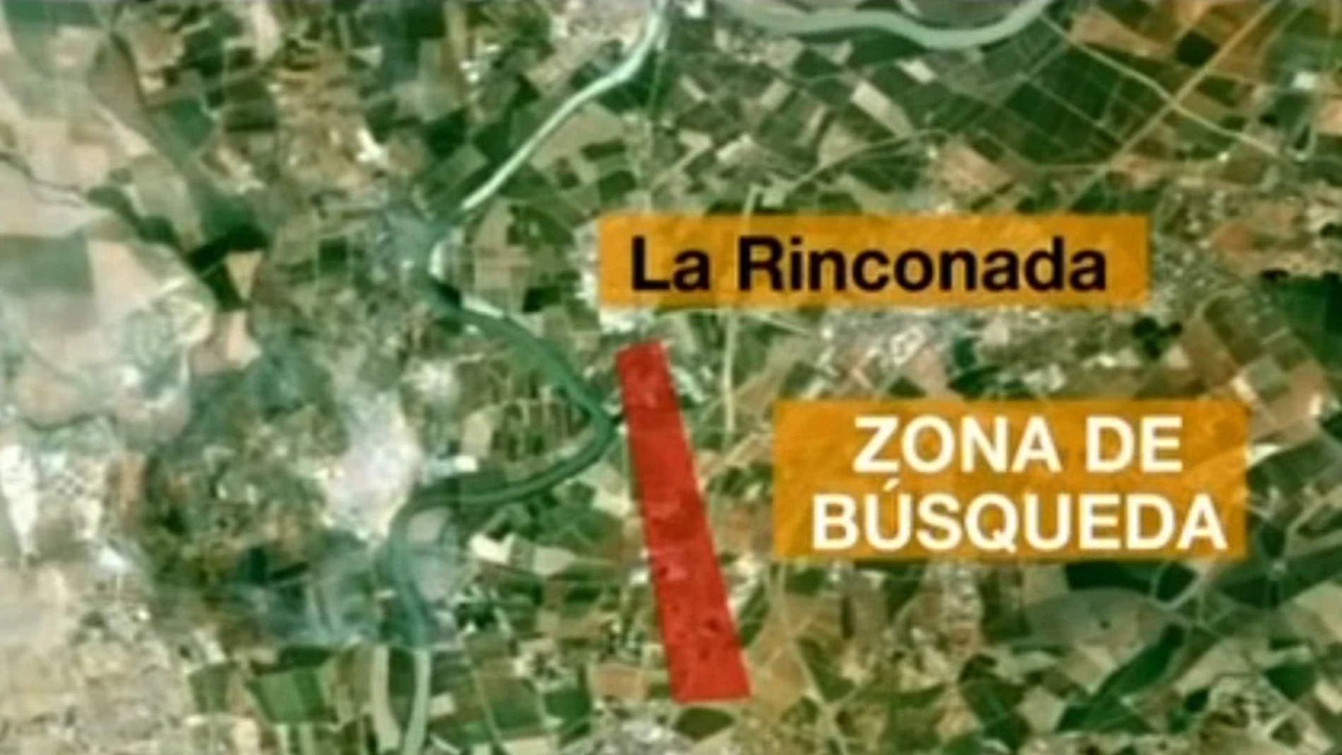 Plano de la zona de La Rinconada