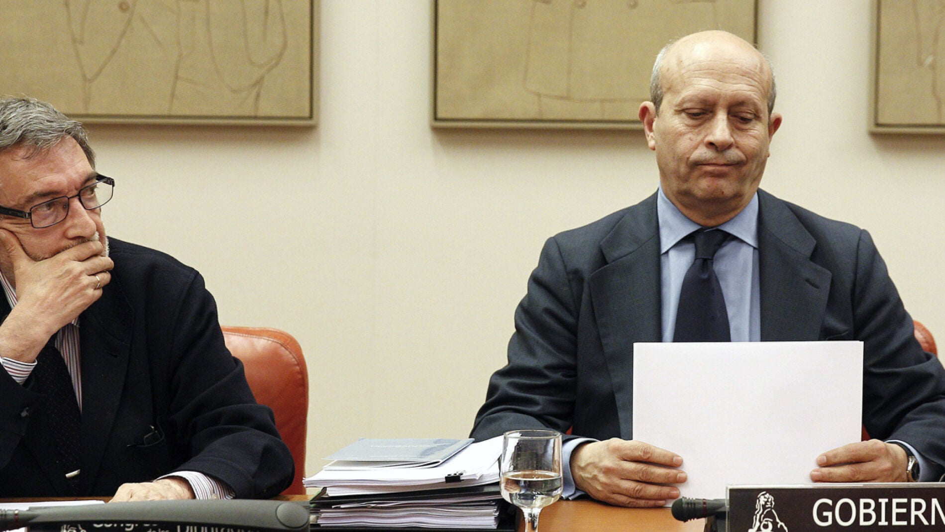 Jos&eacute; Ignacio Wert, en la comisi&oacute;n del Congreso