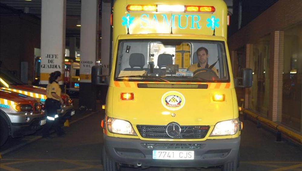 Una ambulancia del SAMUR