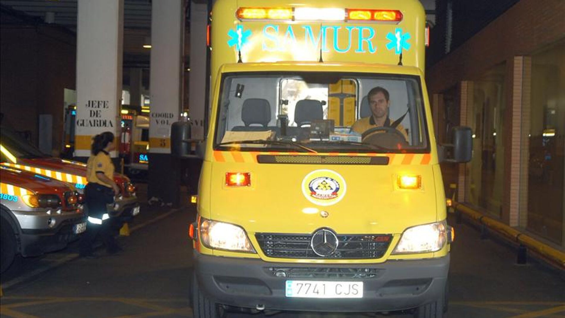 Una ambulancia del SAMUR