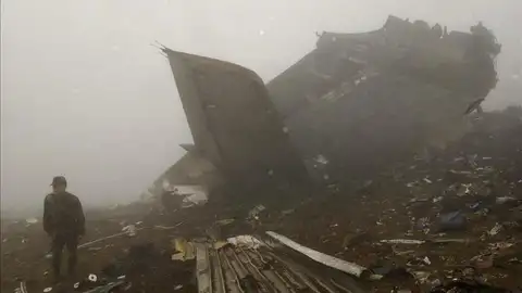 Restos del accidente del Yak 42 Restos del accidente del Yak 42