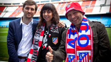 Las aficiones de Atlético de Madrid y Mallorca se volcaron en la grabación de 'Con el culo al aire'