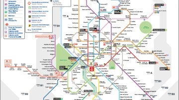 Nuevo mapa del metro de Madrid