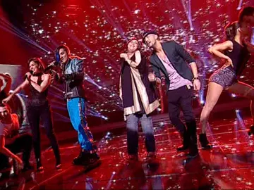 La actuación de Roko, Jadel y Hermi La actuación de Roko, Jadel y Hermi