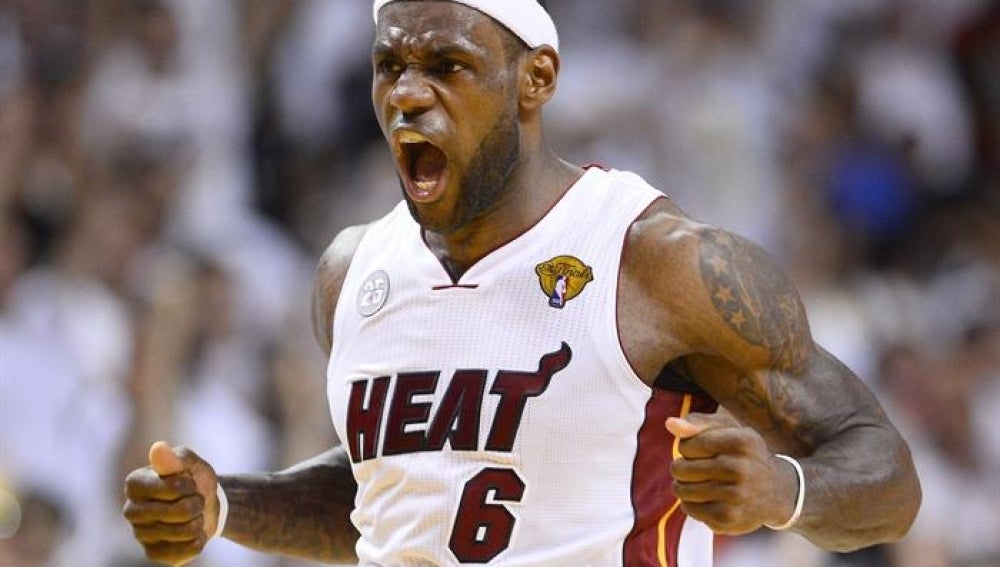 Lebron James durante el partido
