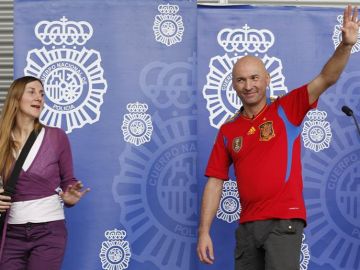 La pareja tras ser liberada del secuestro en Colombia.