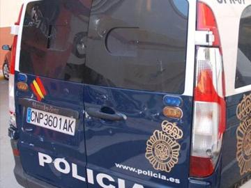 Furgón de la Policía Nacional.