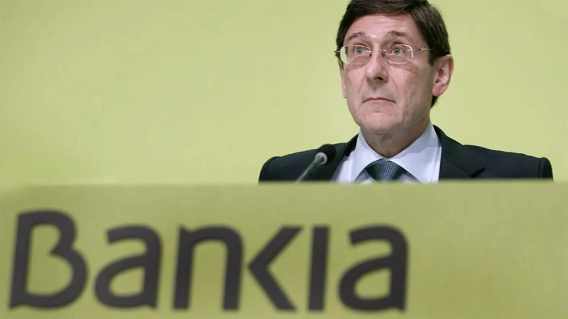 El presidente de Bankia, José Ignacio Goirigolzarri, durante la junta de accionistas El presidente de Bankia, José Ignacio Goirigolzarri, durante la junta de accionistas