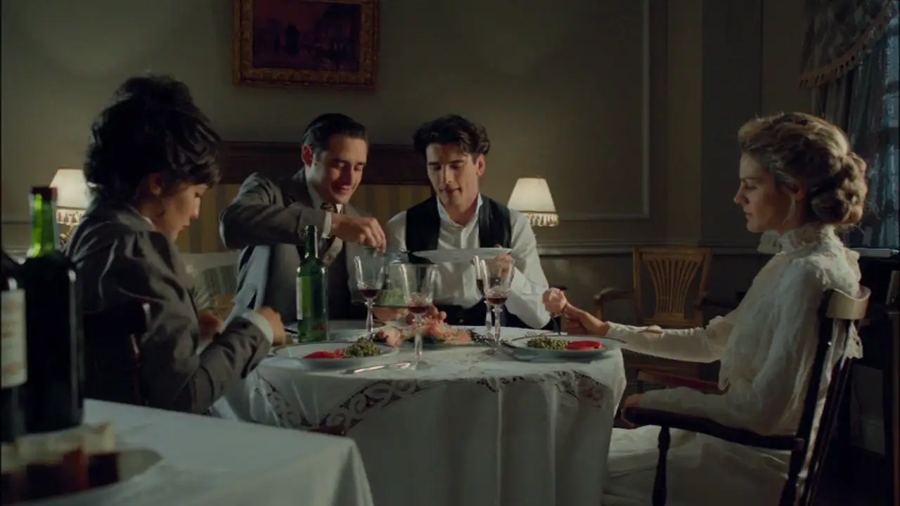 La última cena de los cuatro amigos