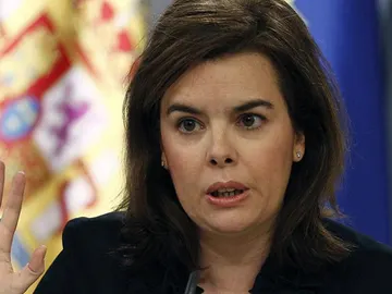 Soraya Sáenz de Santamaría, en la rueda de prensa tras el Consejo de Ministros Soraya Sáenz de Santamaría, en la rueda de prensa tras el Consejo de Ministros