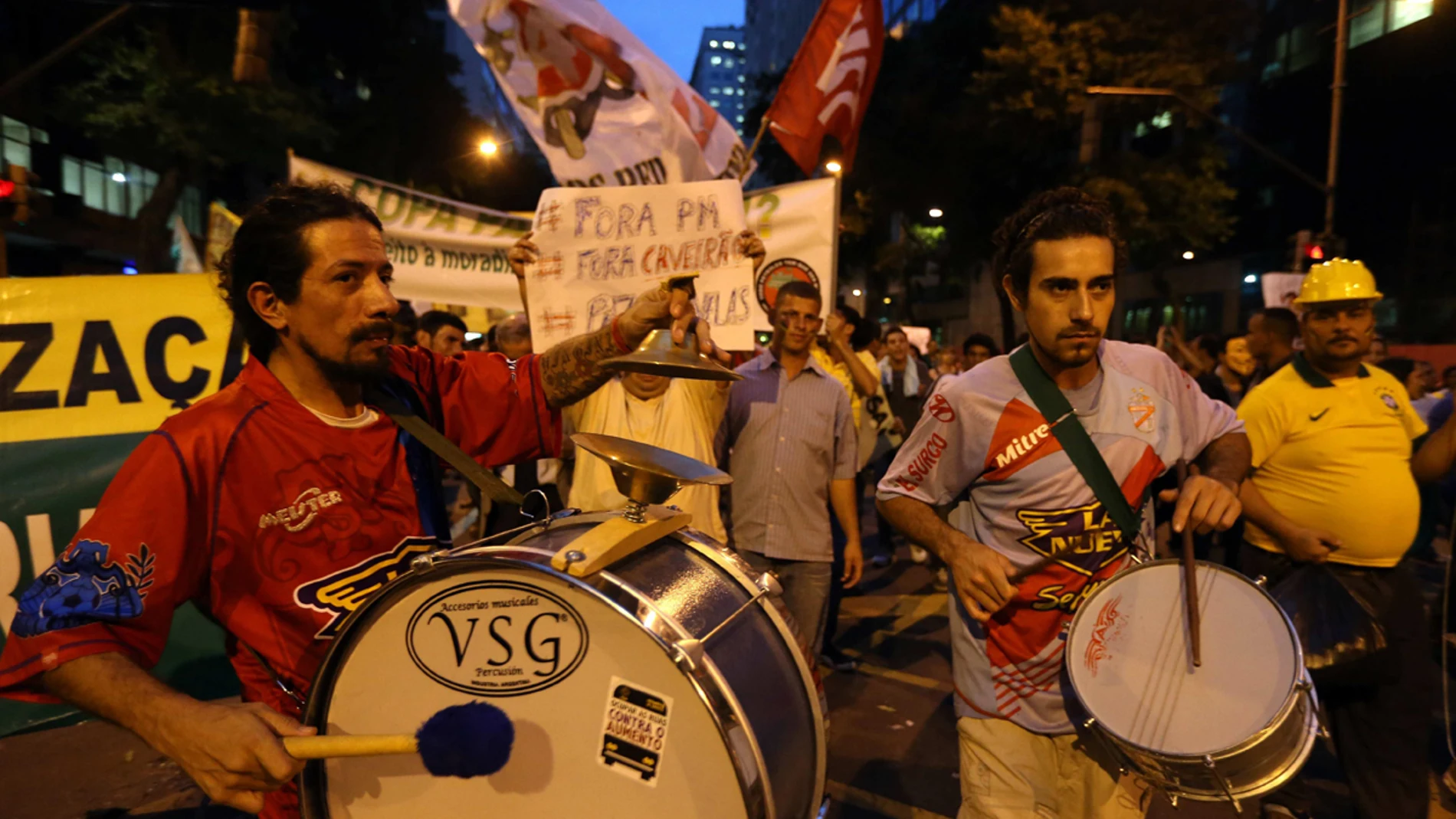 Manifestantes en Brasil Manifestantes en Brasil