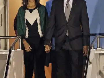 Obama llega a Sudáfrica Obama llega a Sudáfrica