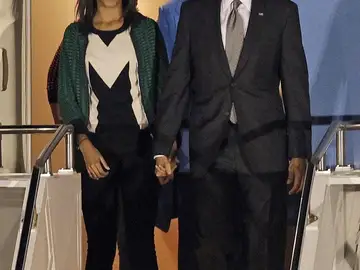 Obama llega a Sudáfrica Obama llega a Sudáfrica