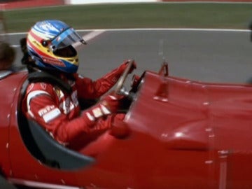 Alonso, en un Ferrari clásico