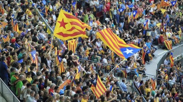 Concierto independentista en el Camp Nou