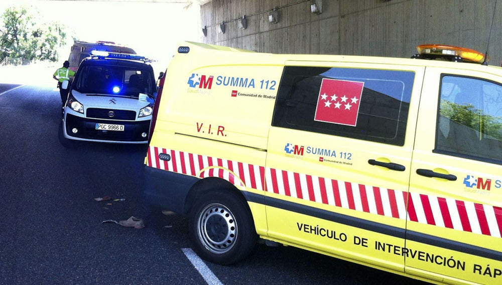 Furgón del Servicio de Emergencias de la Comunidad de Madrid 112