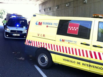 Furgón del Servicio de Emergencias de la Comunidad de Madrid 112