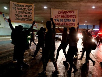 Varios manifestantes se echan a la calle en Brasil Varios manifestantes se echan a la calle en Brasil